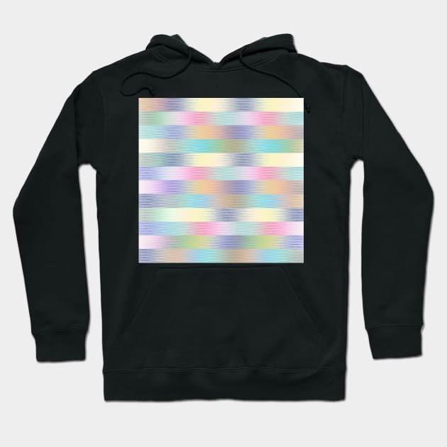 Colorful Gradient Stripes Strokes Pattern Hoodie by NdesignTrend